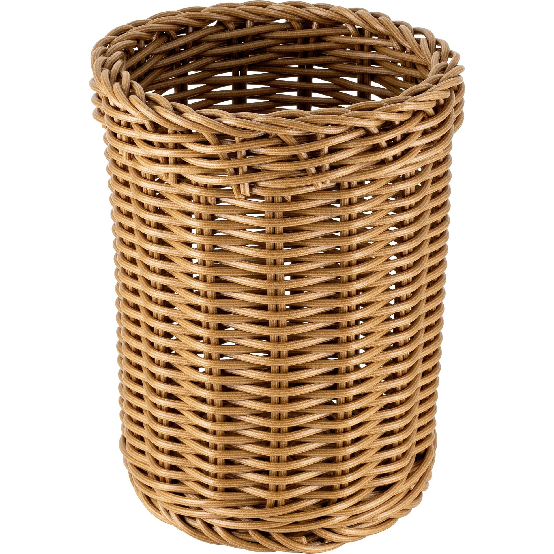 Korb Besteck rund 11,5x15cm braun